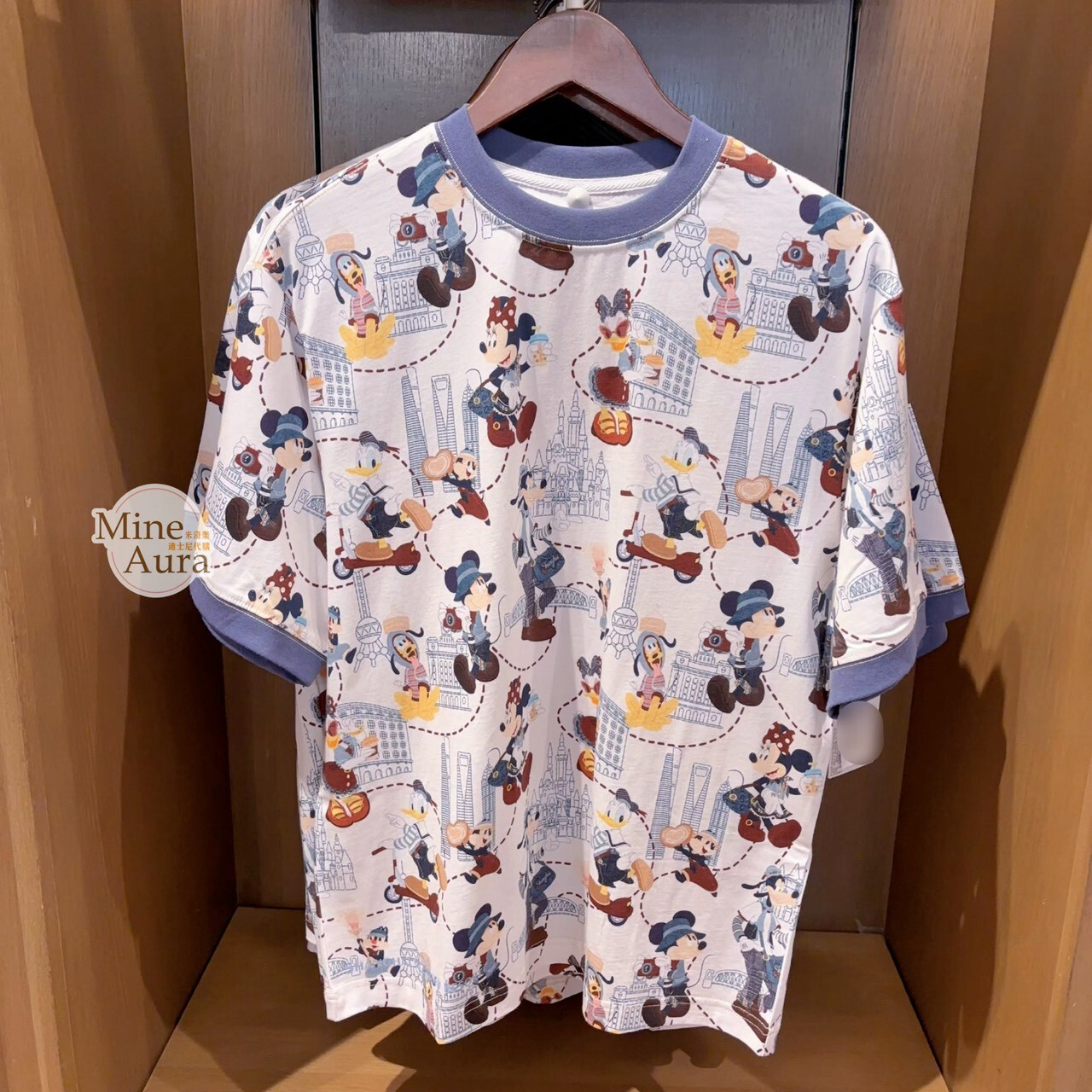 米奇 Mickey 與好友們 單寧漫遊系列 圖案 上衣 短T -上海迪士尼樂園