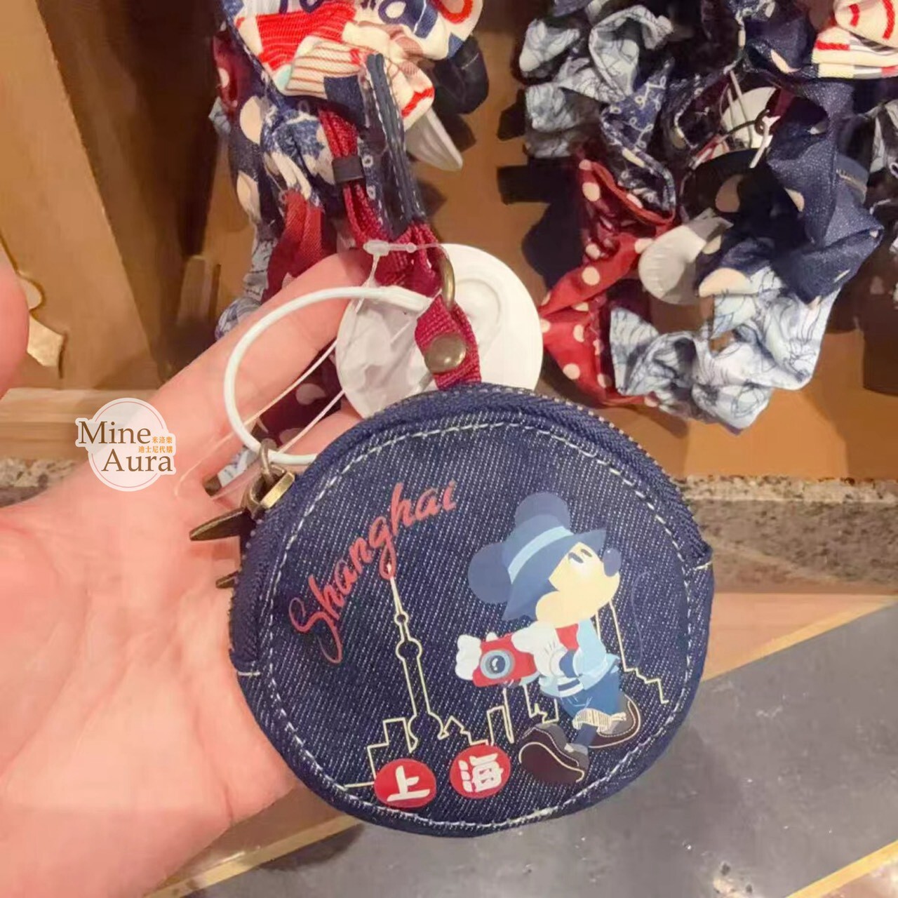 米奇 Mickey 與好友們 單寧漫遊系列 多功能 背帶 -上海迪士尼樂園