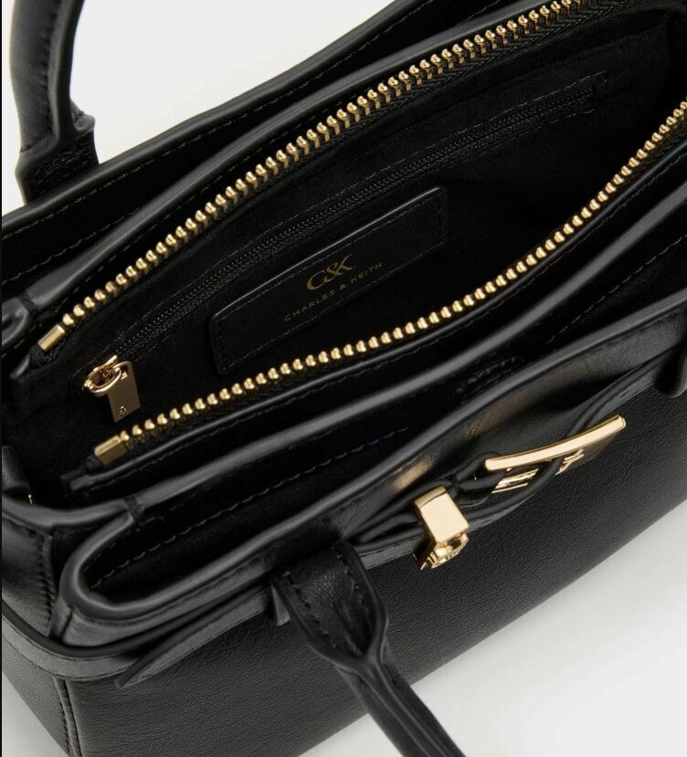 CHARLES & KEITH Jody 真皮 Tote (小CK）