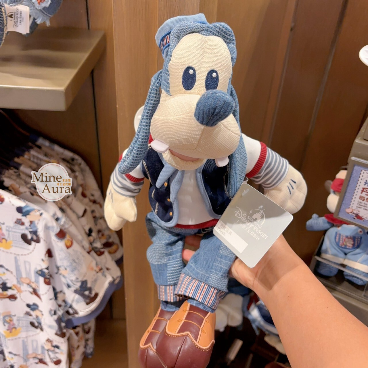 米奇 Mickey 與好友們 單寧漫遊系列 高飛狗 Goofy 娃娃 玩偶 -上海迪士尼樂園