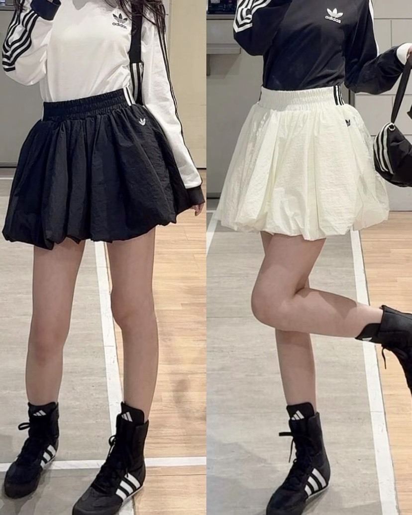 ADIDAS ORIGINALS BUBBLE SKIRT 愛迪達 泡泡裙 女款 花苞裙 黑白兩色 KD8122 KD8123