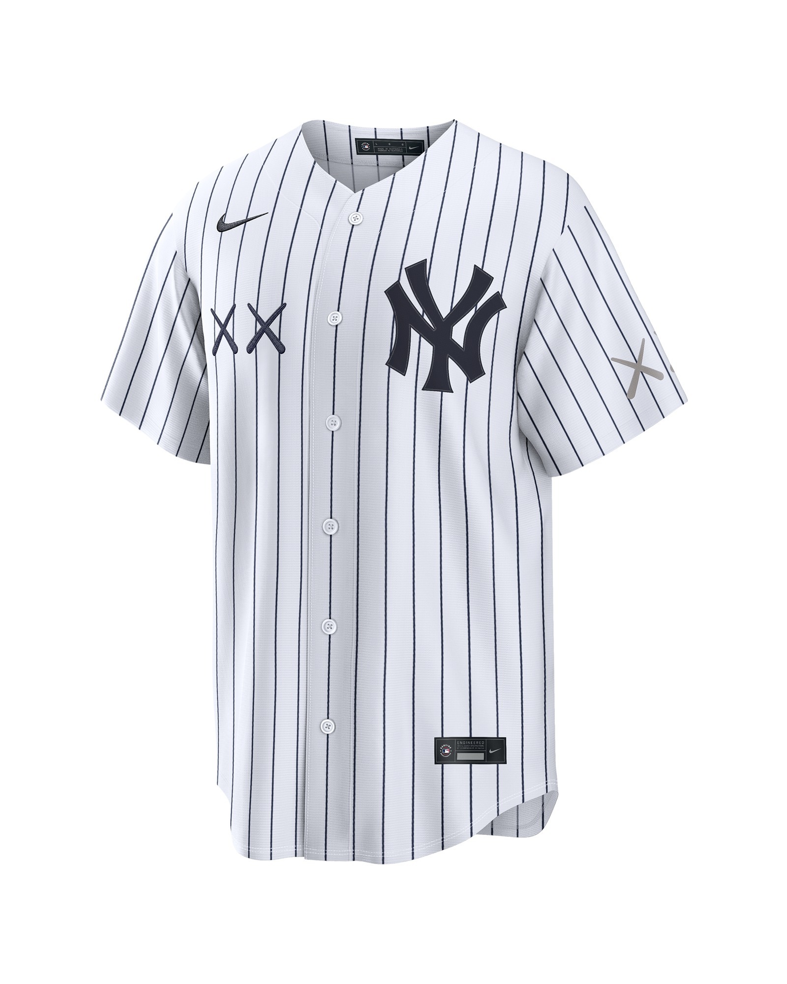 2026AW KAWS x Complex x MLB NIKE Fanatics Striped Embroidered Logo Baseball Jersey 聯名 紐約 洋基 短袖 棒球衫 球衣 現貨
