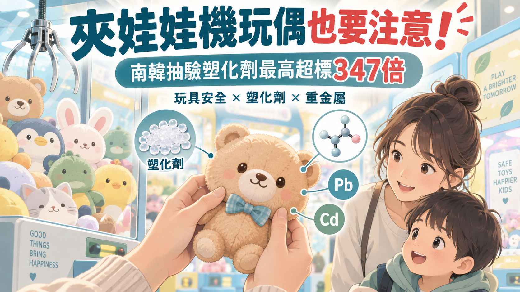夾娃娃機玩偶安全
