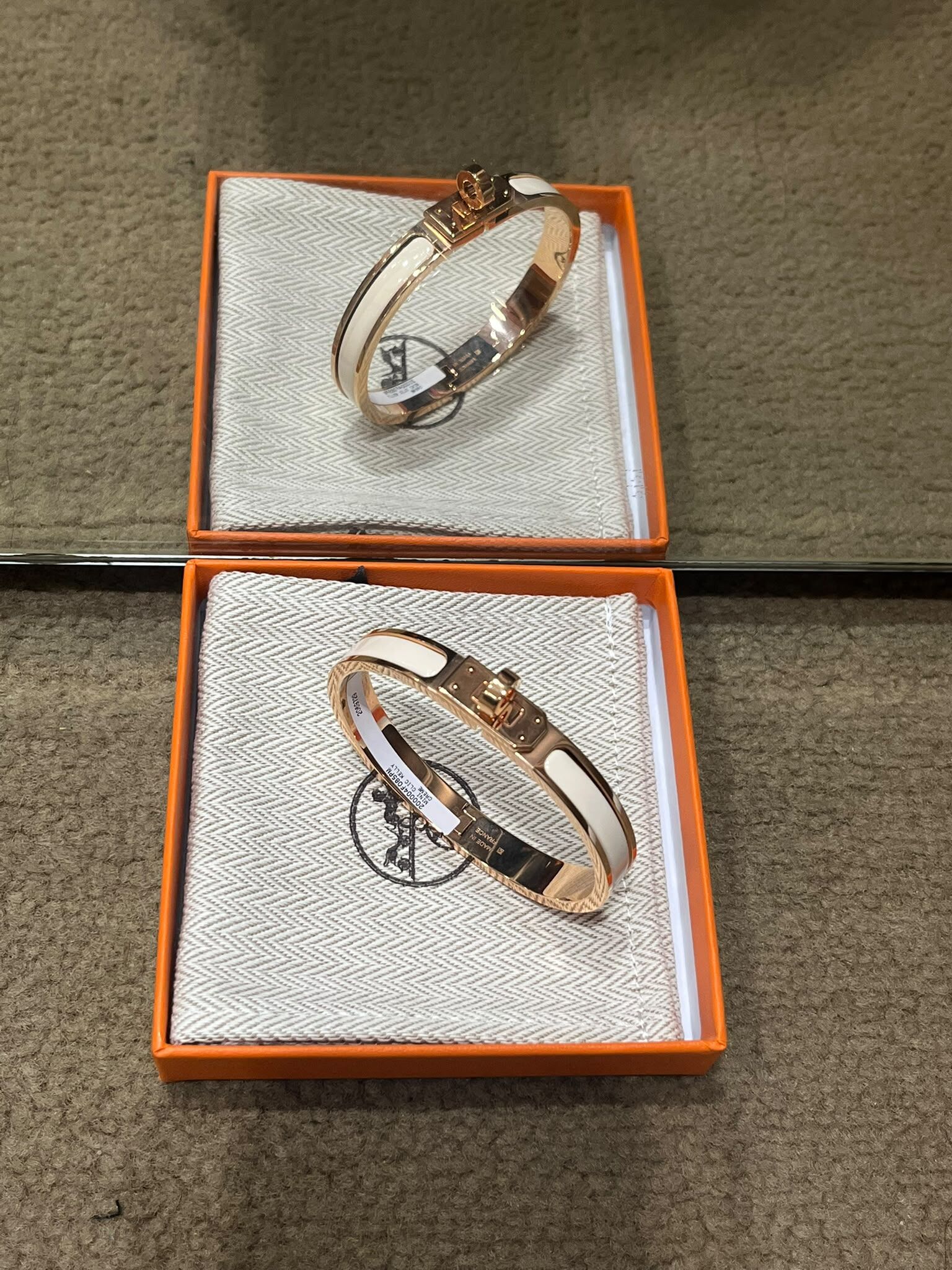 Mini clic kelly bracelet pm 85 creme CD
