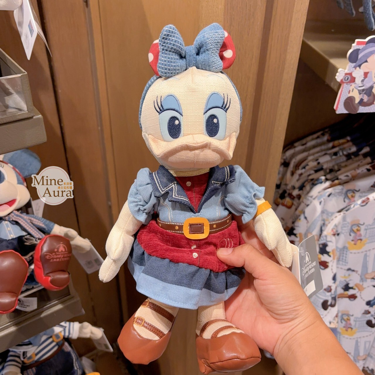 米奇 Mickey 與好友們 單寧漫遊系列 黛西 Daisy 娃娃 玩偶 -上海迪士尼樂園