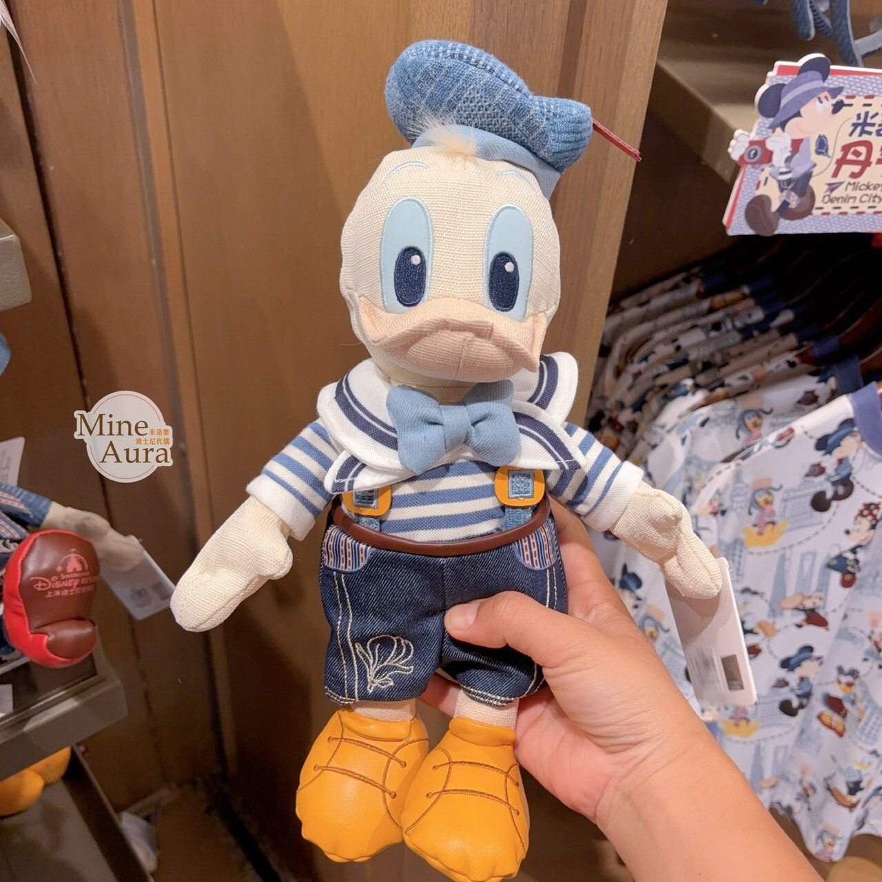 米奇 Mickey 與好友們 單寧漫遊系列 唐老鴨 Donald 娃娃 玩偶 -上海迪士尼樂園