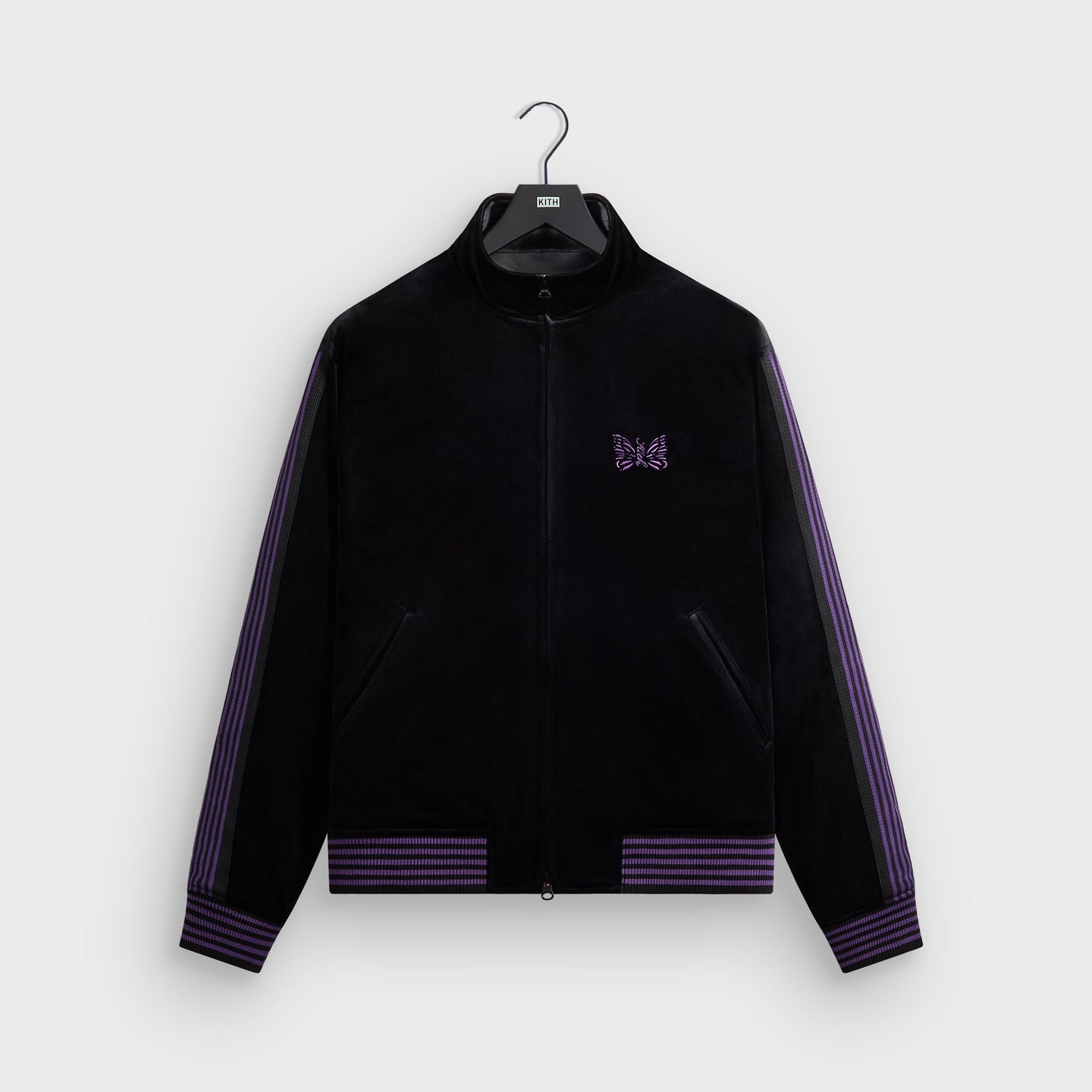2026AW Kith for Needles Rui Track Jacket 絲絨 天鵝絨 蝴蝶 外套 現貨 KHM011094