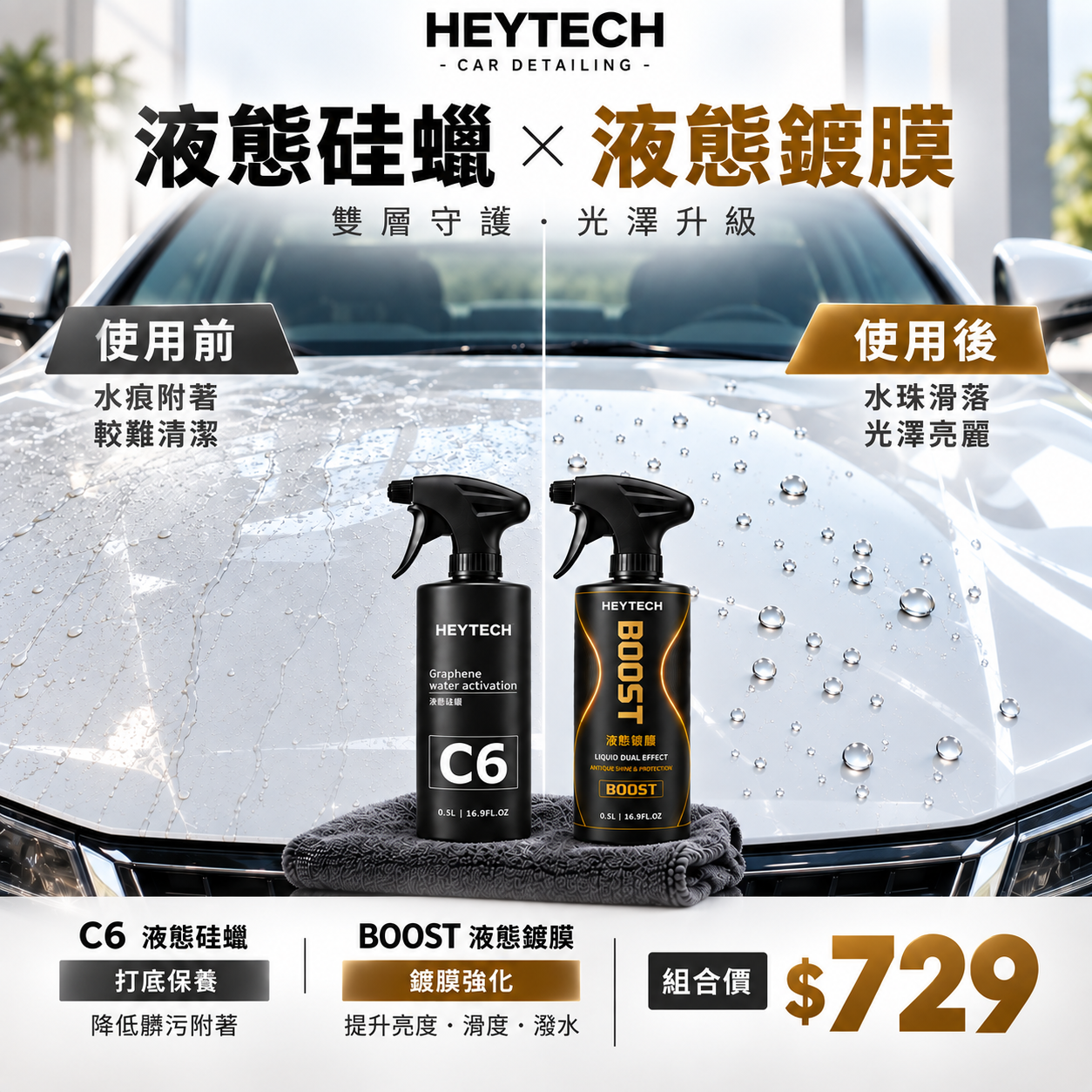 BOOST 液態鍍膜｜500mL／4L