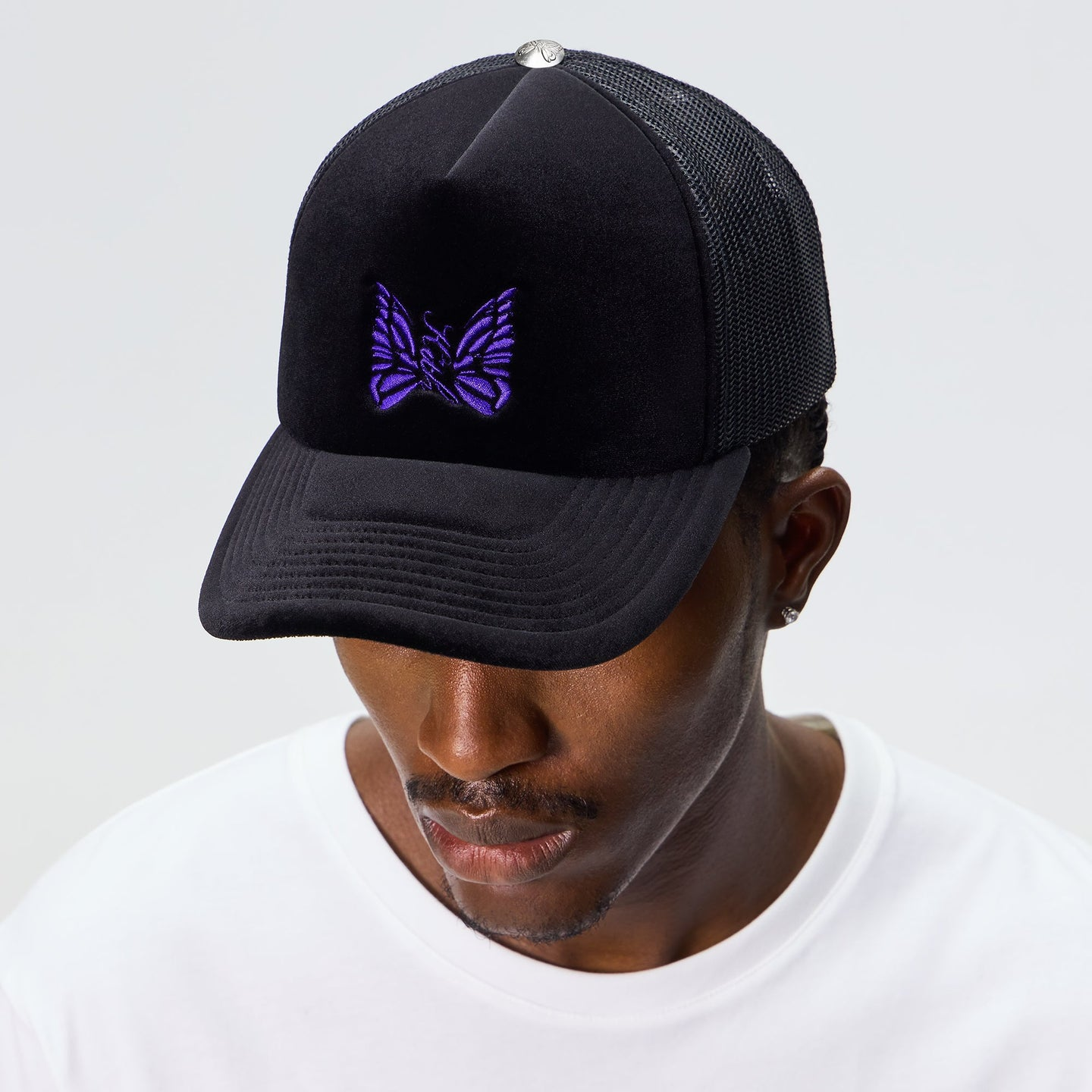 2026AW Kith for Needles Velour Nolan Trucker Cap 蝴蝶 卡車帽 帽子 現貨 KHM051276