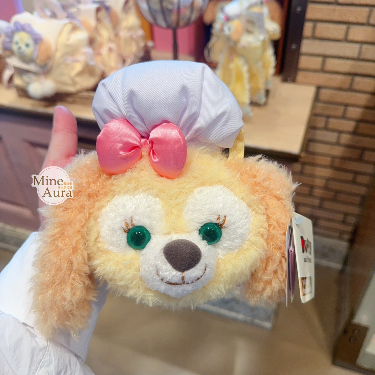 可琦安 餅乾 CookieAnn 大頭 絨毛 票卡包 零錢掛包 零錢包 -上海迪士尼樂園