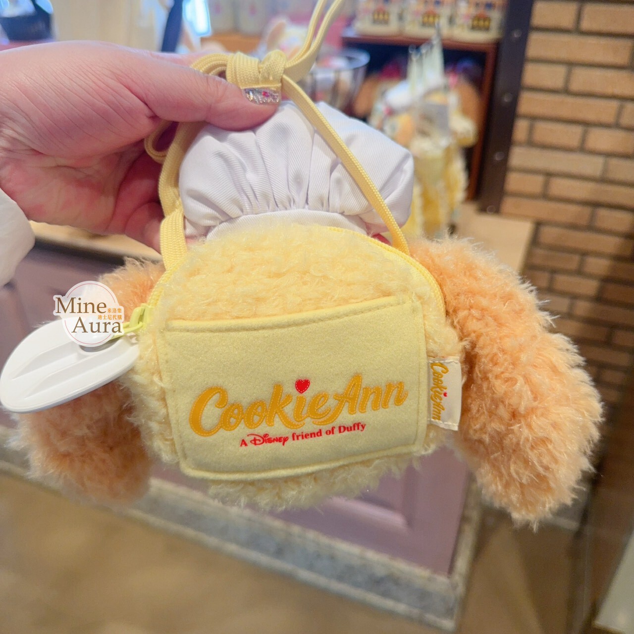 可琦安 餅乾 CookieAnn 大頭 絨毛 票卡包 零錢掛包 零錢包 -上海迪士尼樂園