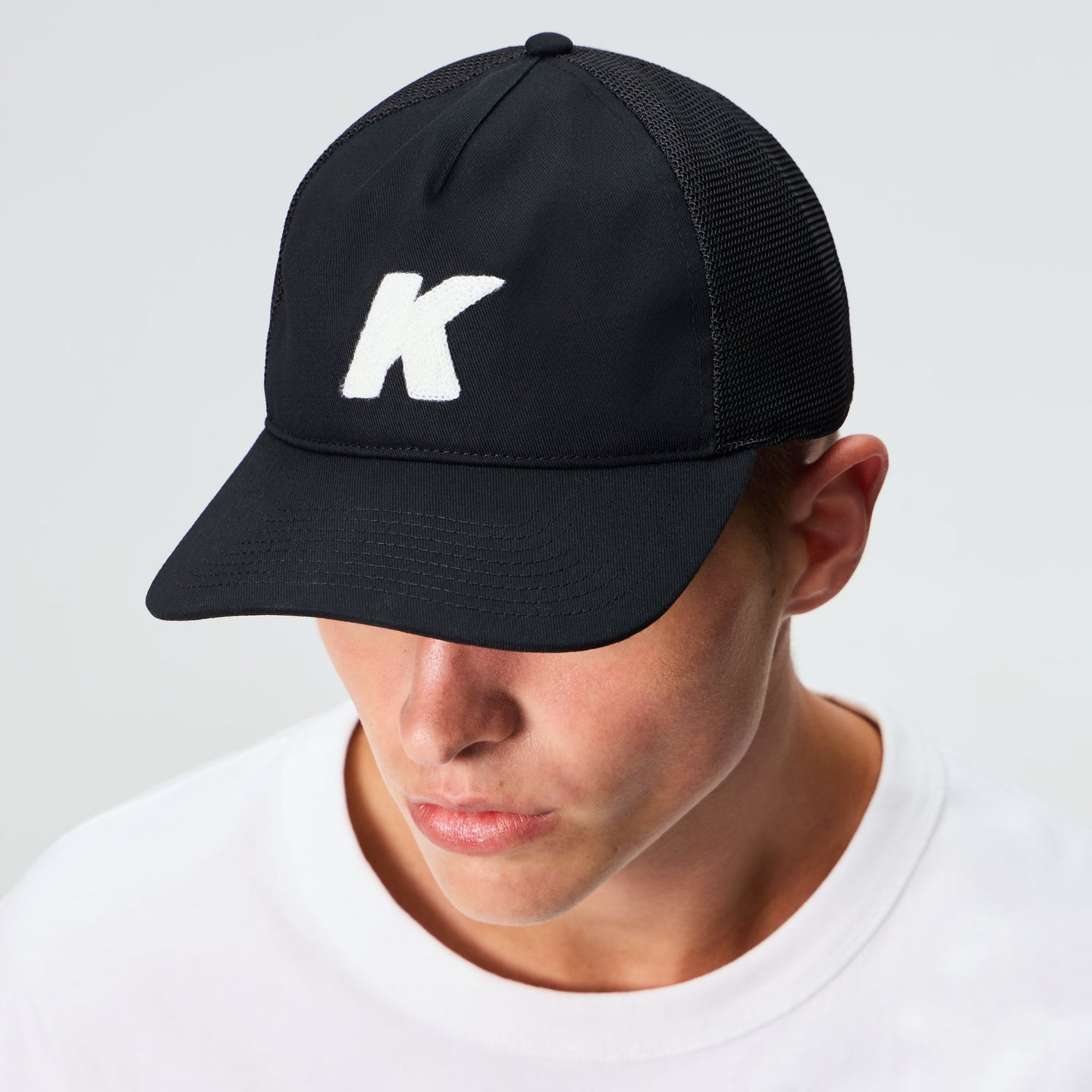 2026AW Kith Relaxed Twill Nolan Trucker Hat 刺繡 K字 網帽 帽子 現貨 KHMA050073