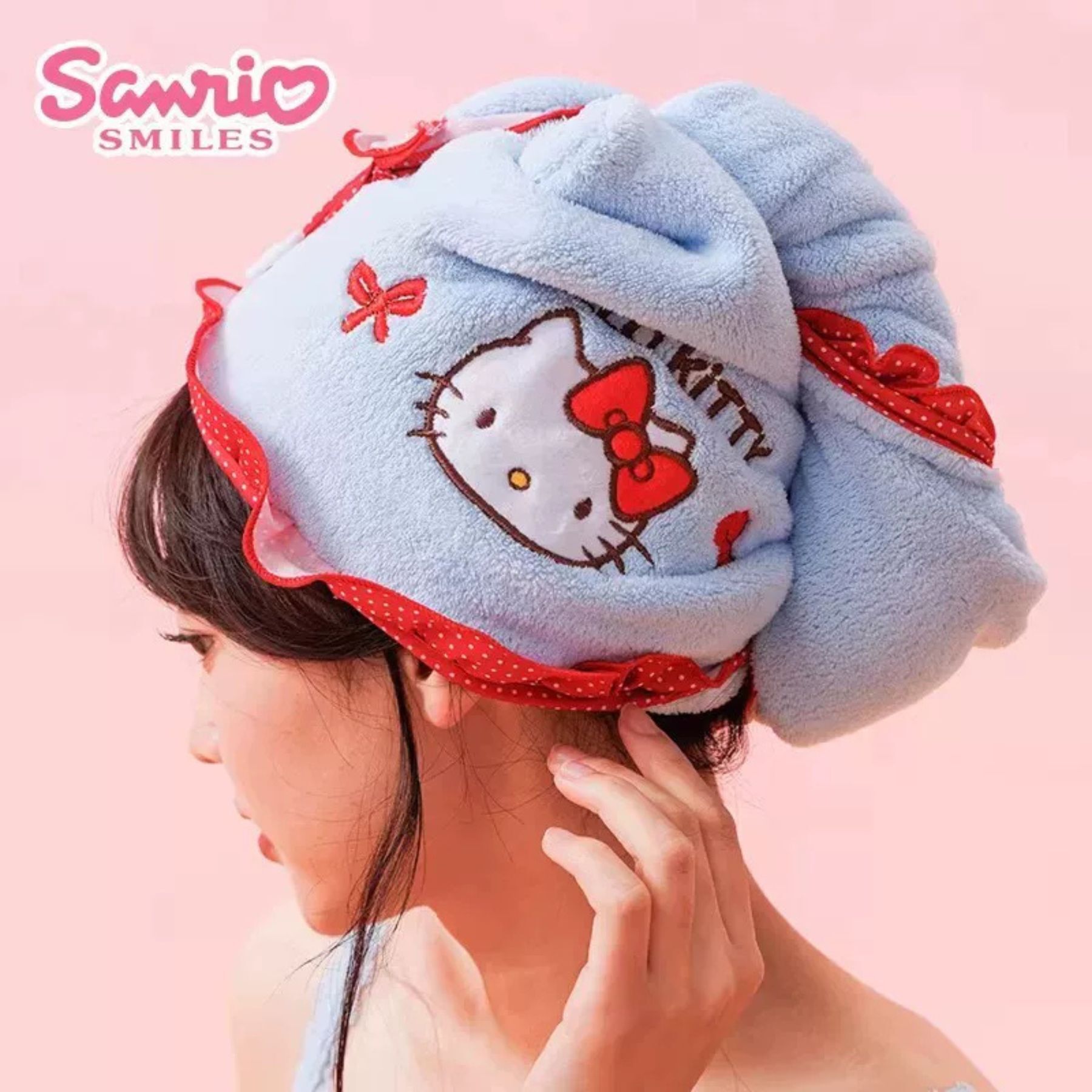 Hello Kitty Sanrio| Absorbent Dry Hair Towel