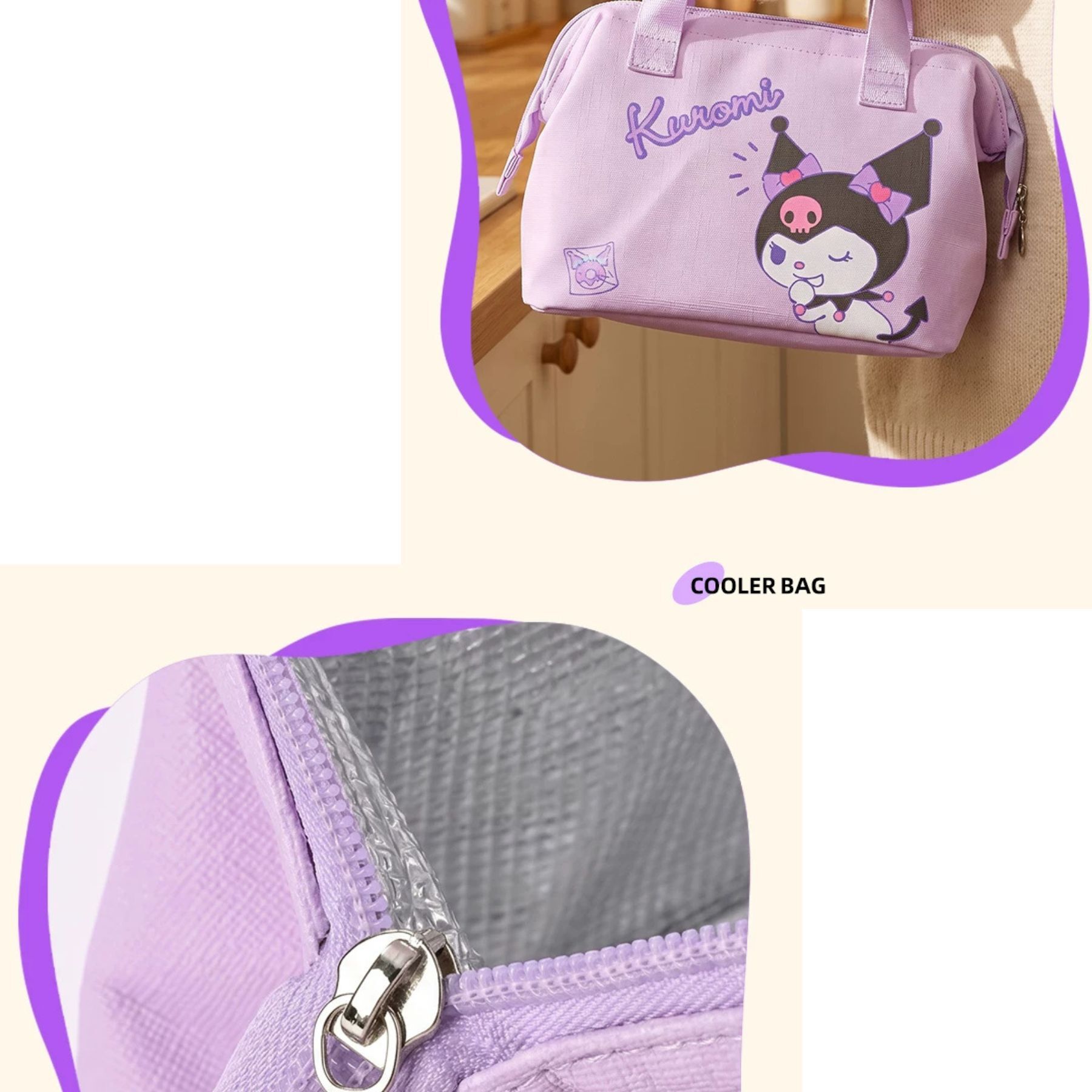 Kuromi SANRIO Insulation Lunch Bag