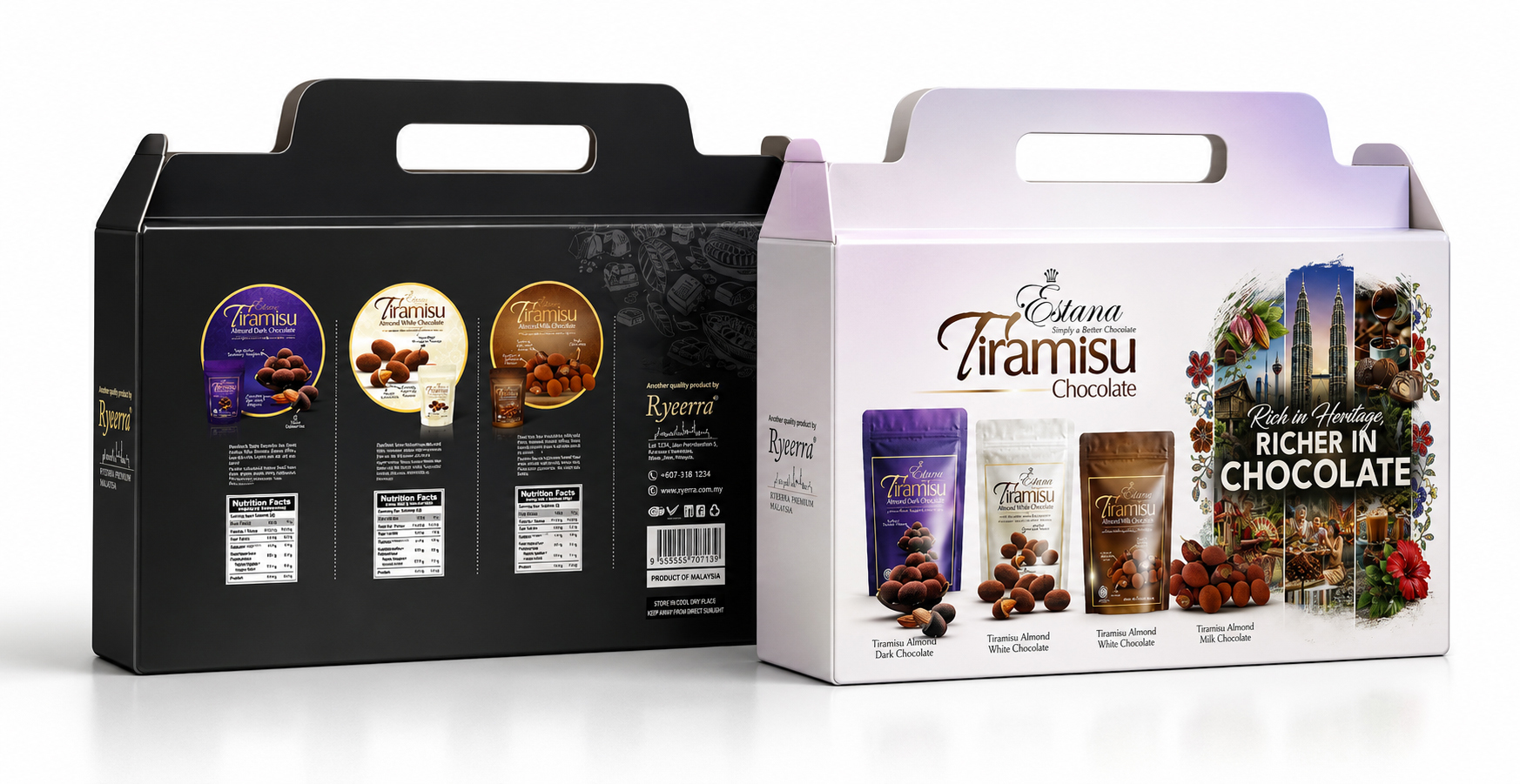 Gift Box Estana Tiramisu Chocolate (3x40g)
