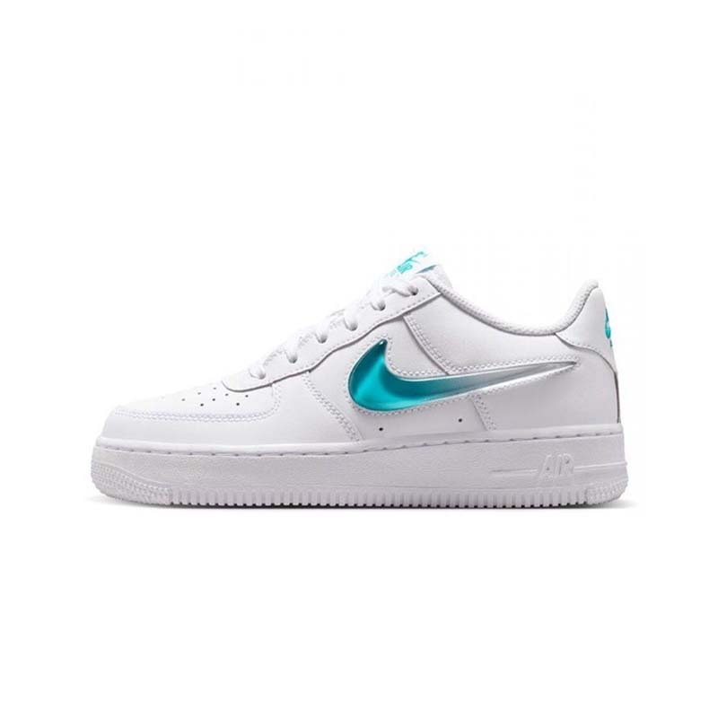 Nike Air Force 1 GS 休閒鞋 果凍立體勾 白色 大童 女鞋 IR0595-100 [台灣現貨]