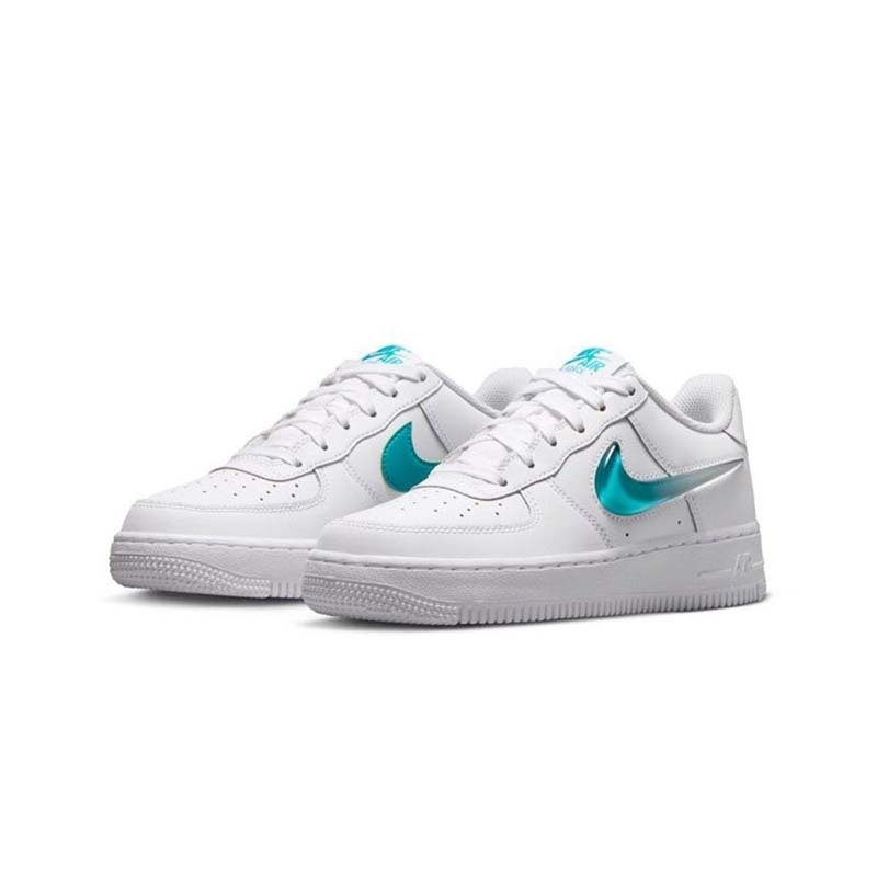 Nike Air Force 1 GS 休閒鞋 果凍立體勾 白色 大童 女鞋 IR0595-100 [台灣現貨]