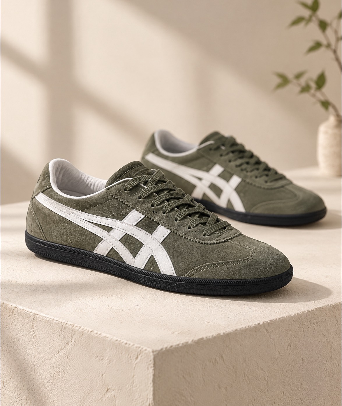 【APAIR】預購 Onitsuka Tiger 鬼塚虎 TOKUTEN 德訓 休閒閒 橄欖綠 1183A908-300