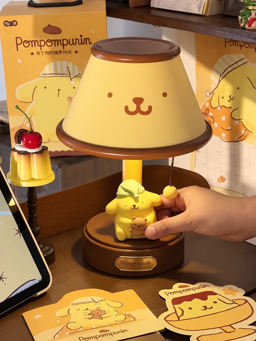 <正版授權> 三麗鷗 SANRIO 布丁狗 好夢系列 可愛互動檯燈 小夜燈