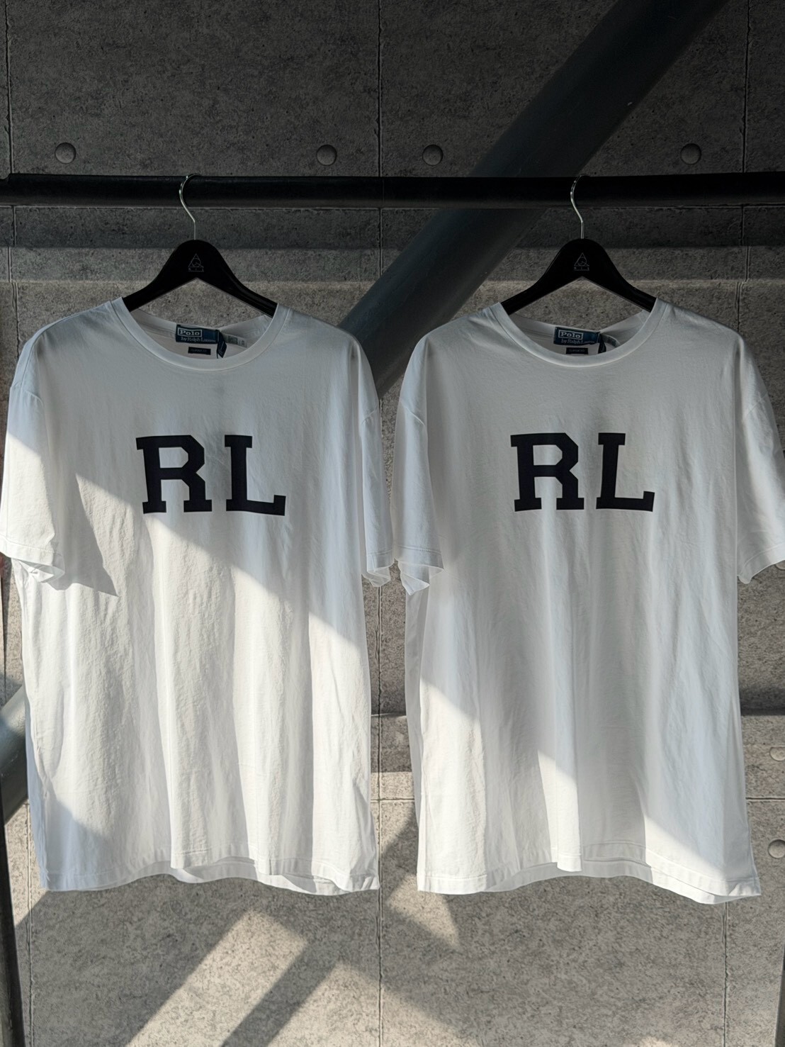 50% off Ralph Lauren Polo classic white short-sleeved T-shirt with large RL logo.