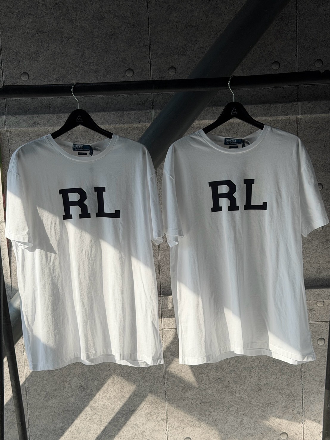50% off Ralph Lauren Polo classic white short-sleeved T-shirt with large RL logo.