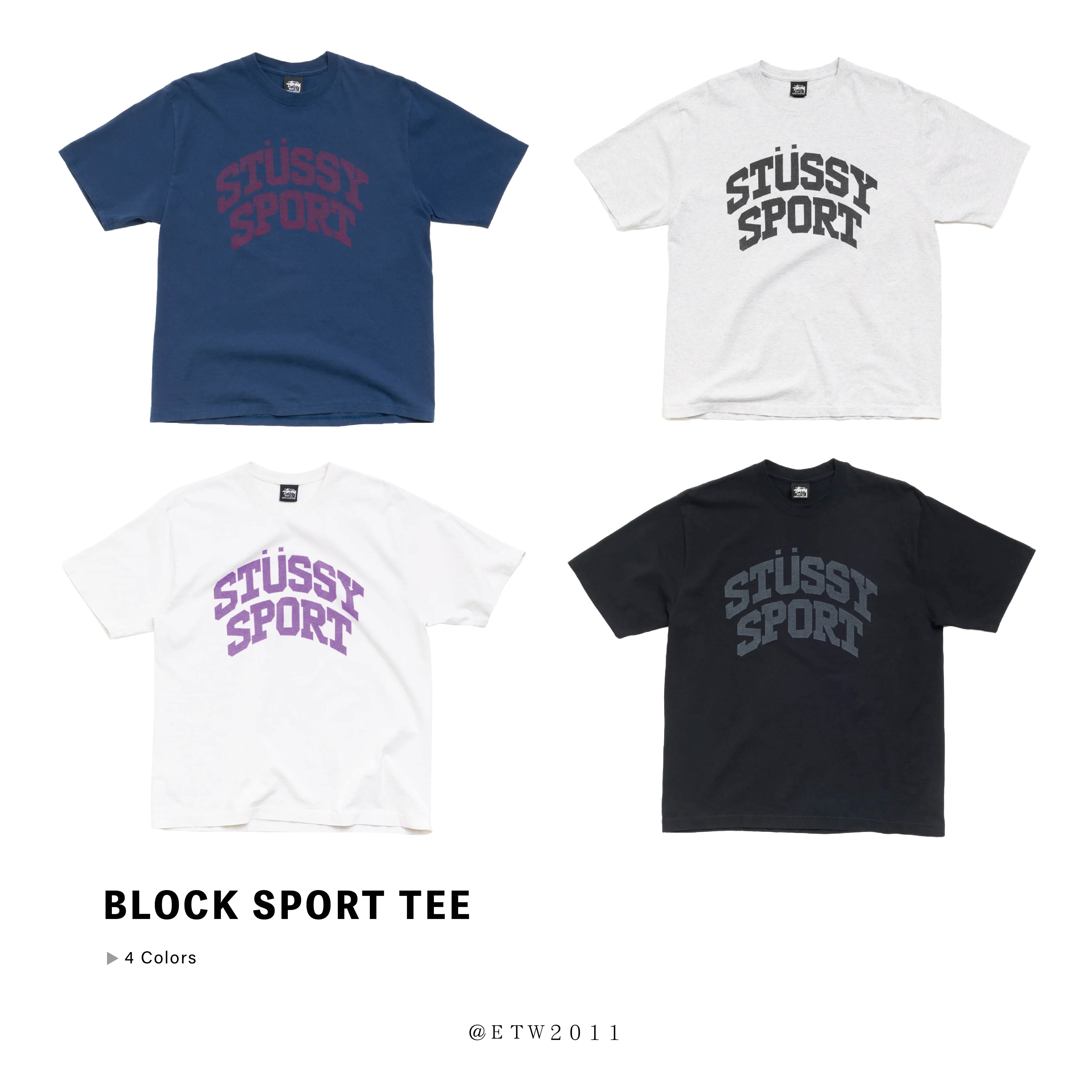 ☆ETW☆【EASY TO WEAR】Stussy BLOCK SPORT TEE 字體 運動 短t 春夏