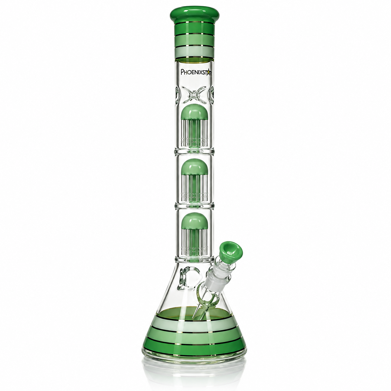 🇺🇸Phoenix Star - Phx612 Triple-Tree perc 三重樹枝過濾玻璃壺（46cm)