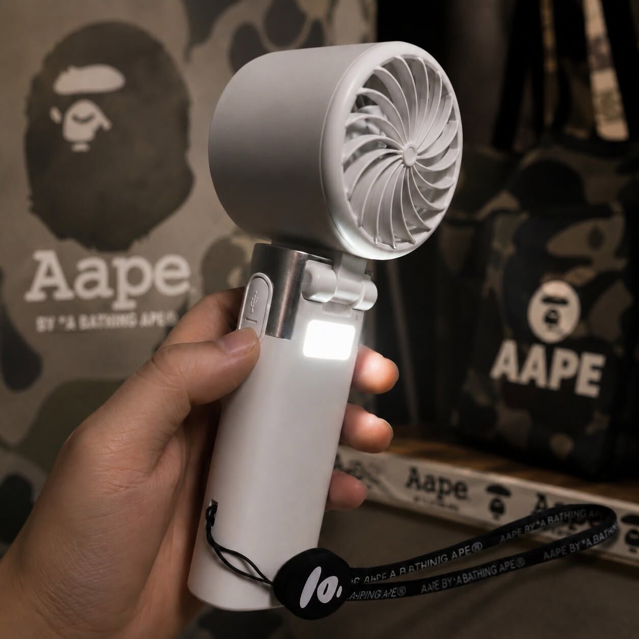 AAPE BY A BATHING APE 多功能 冰敷 隨身風扇