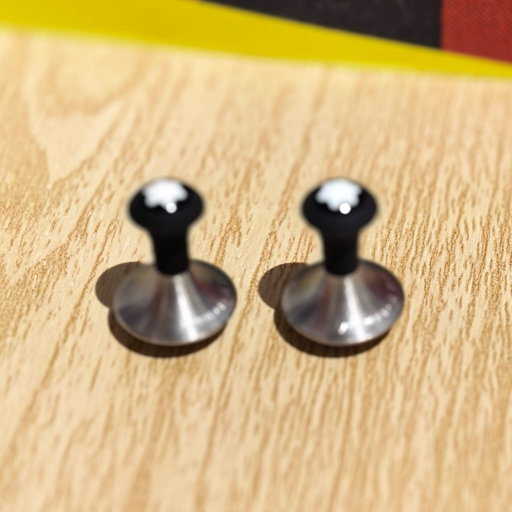 USED MONT BLANC袖口鈕/Cufflinks 萬寶龍 不鏽鋼黑橡膠袖扣 #香榭站正品