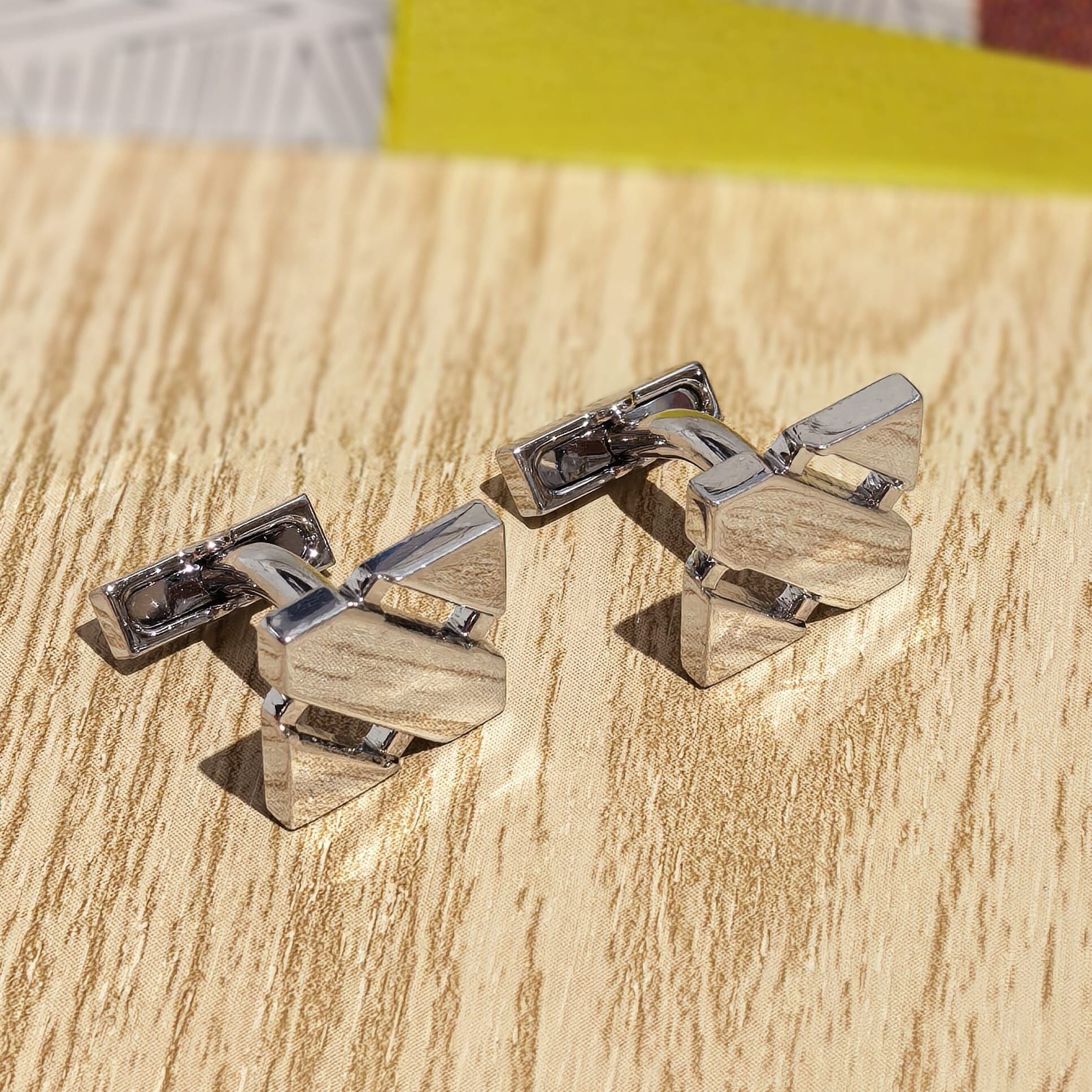 USED 袖口鈕/Cufflinks 金屬幾何造型袖扣 #香榭站正品