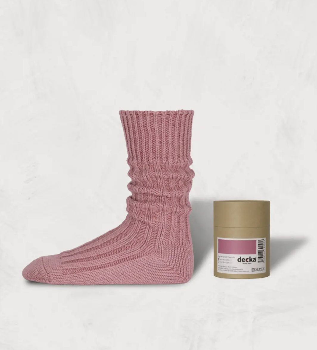 [現貨] Decka Cased Heavyweight Plain Socks | FLAMINGO