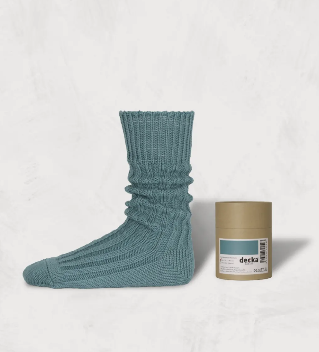 [現貨] Decka Cased Heavyweight Plain Socks | CADET BLUE