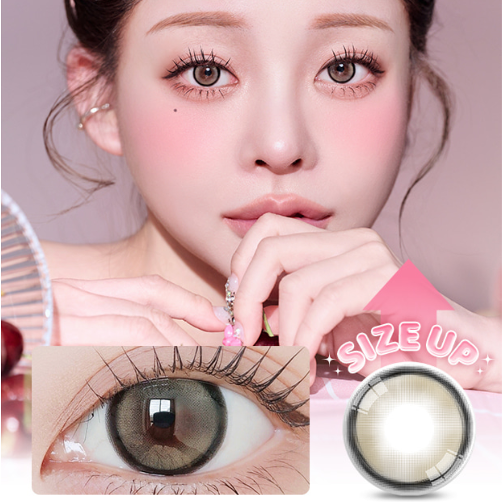 [14.0mm] LensVery Silhouette 3 Mega 1 Month Mega Beige Brown｜月拋彩妝隱形眼鏡｜每盒2片