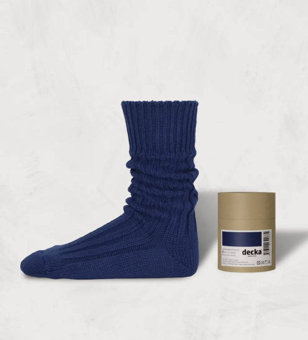 [現貨] Decka Cased Heavyweight Plain Socks | NAVY