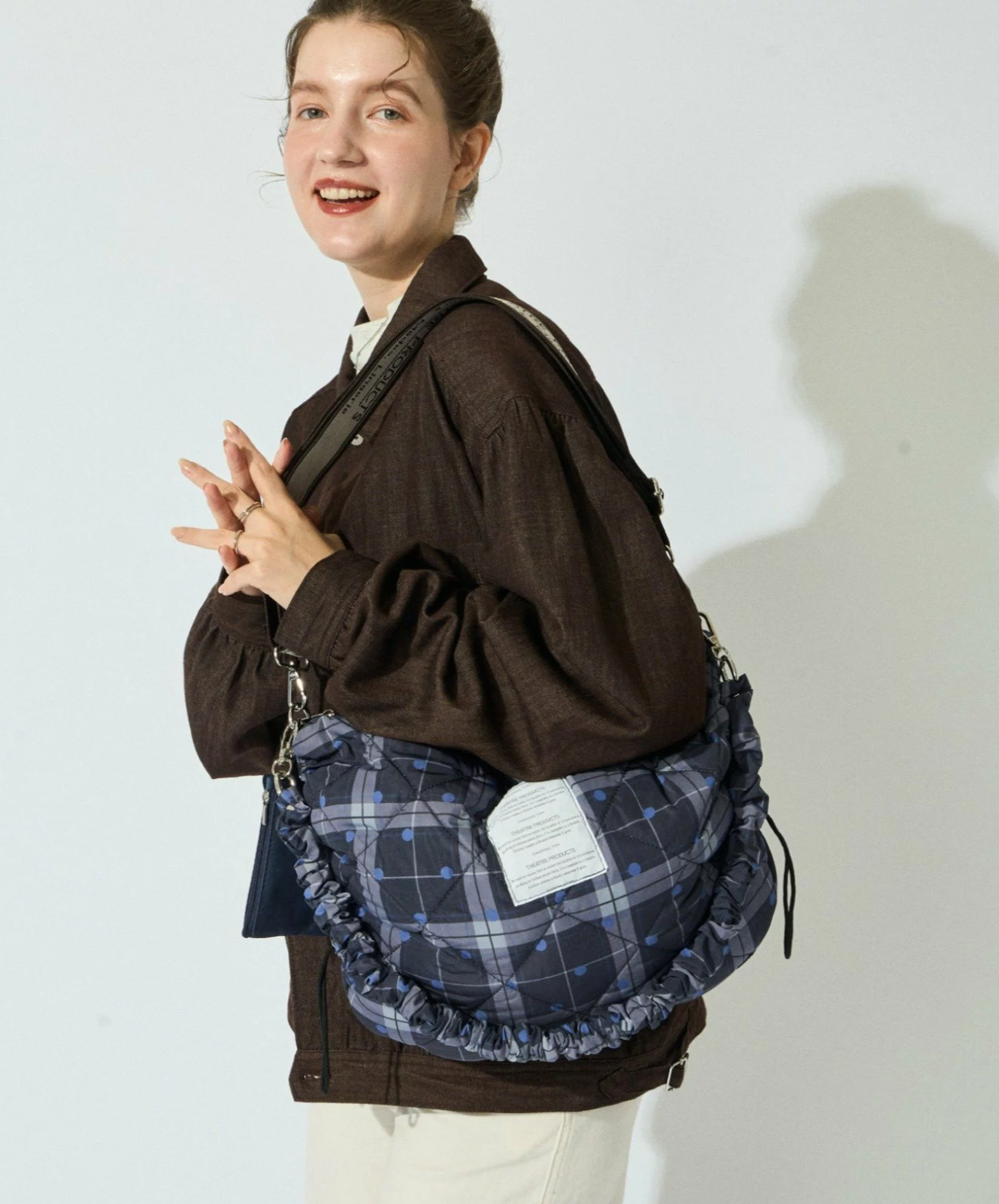 日本選物｜THEATRE PRODUCTS Exclusive 💕 Gathered Shoulder Bag with Eco Bag  (3 Colours)
