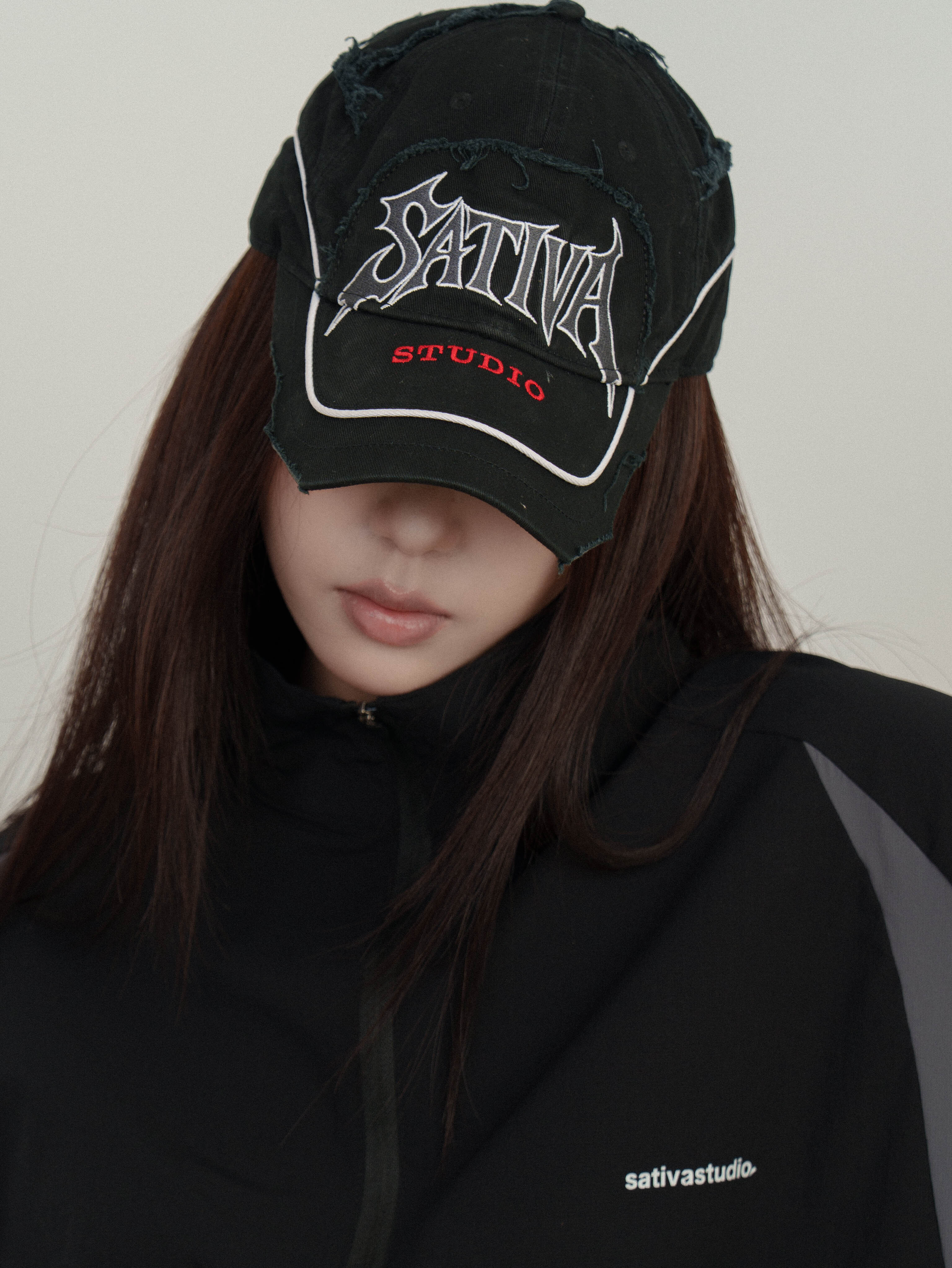 SATIVA SV-02 “Ambush” Cap 水洗 破壞 街頭 老帽 黑色