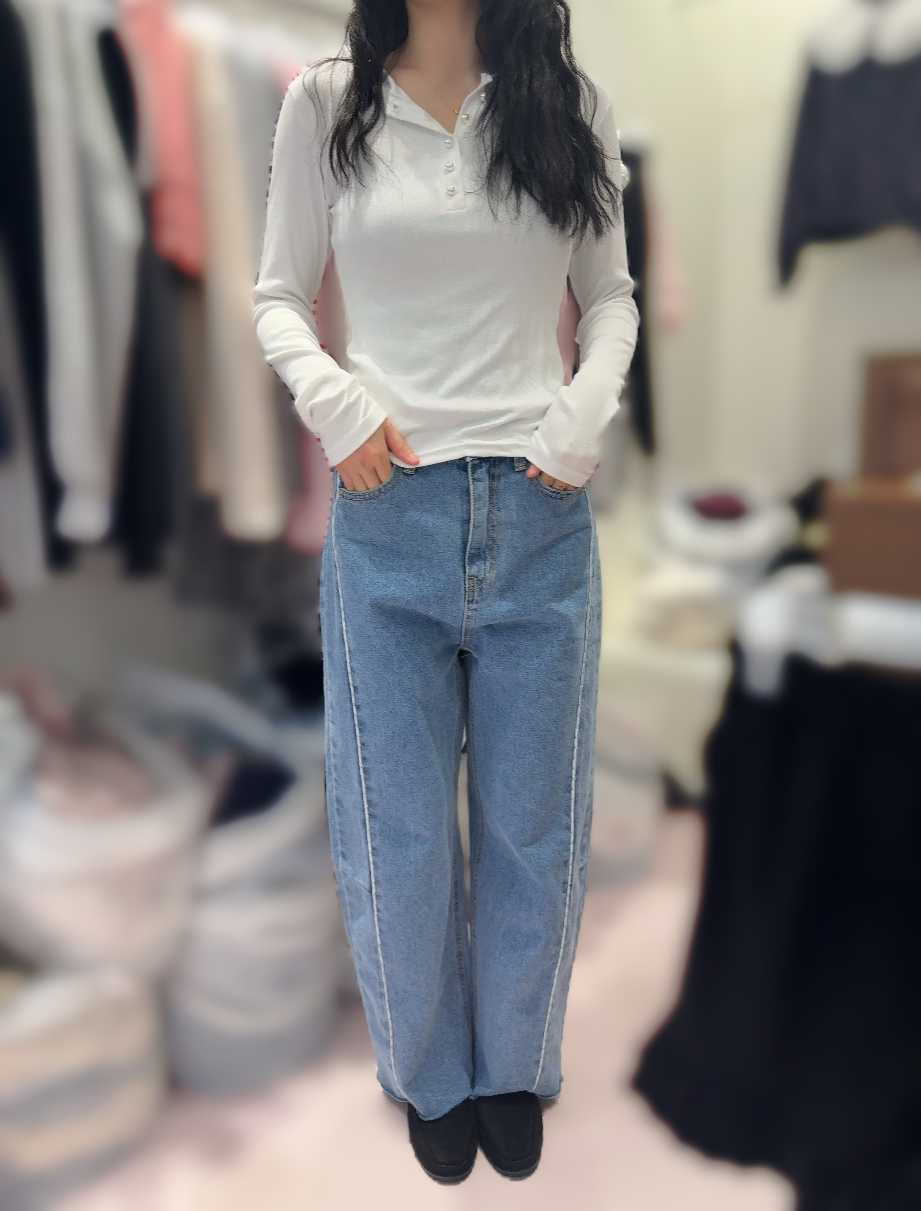 BE13  牛仔褲  S:腰28 HIP38 長38 M:腰30 HIP41 長39 $599