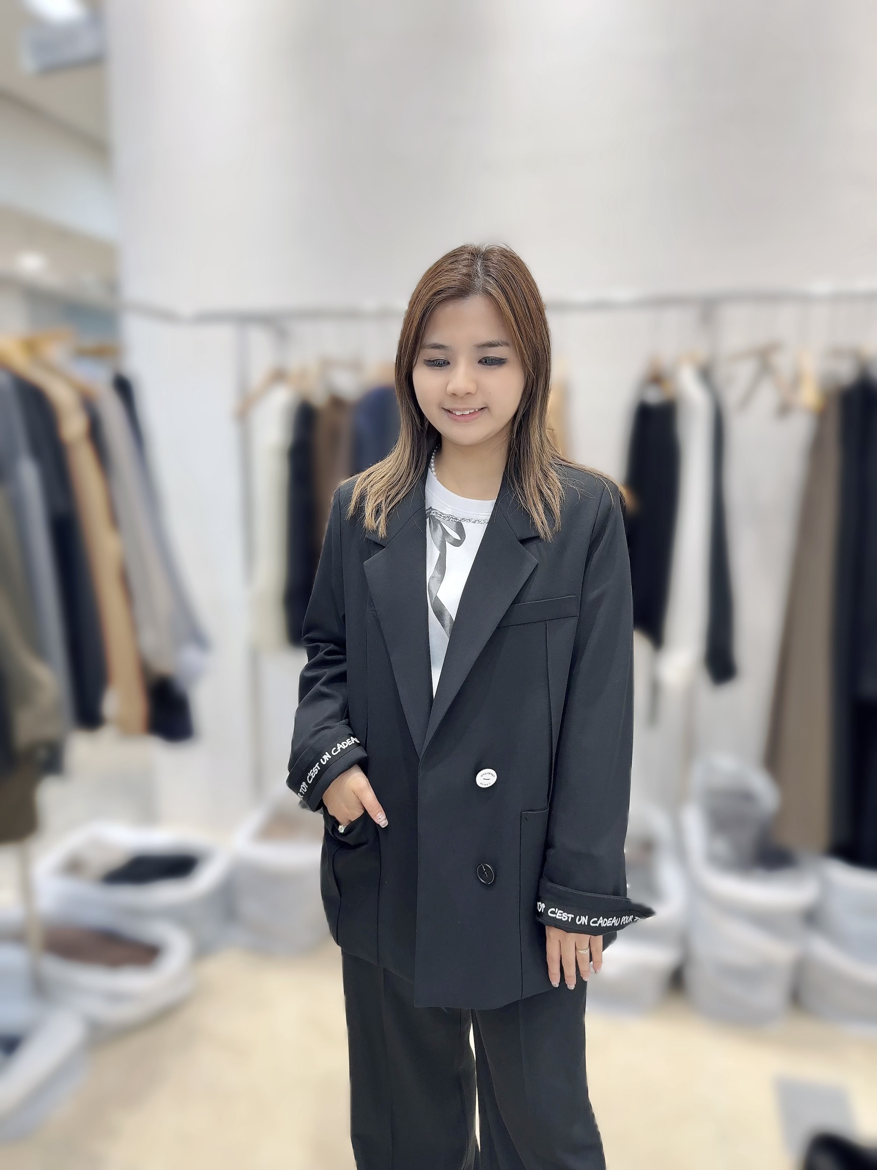 EN03 高質西裝褸  S:胸39 長29 M:胸40 長29 $939
