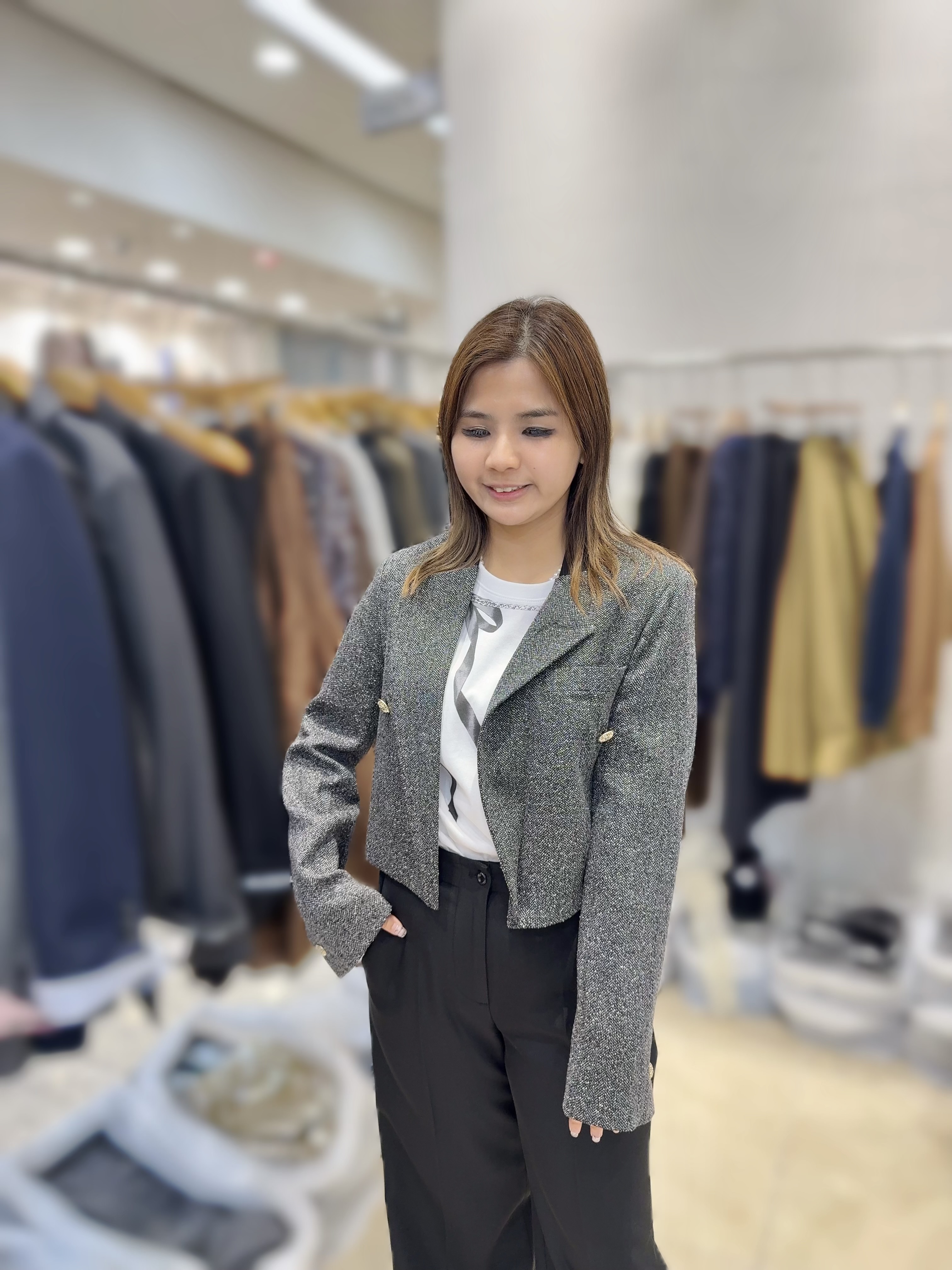EN05   短身縷  S: 開胸  長17   /  M: 開胸 長17 $ 839   校長靚價
