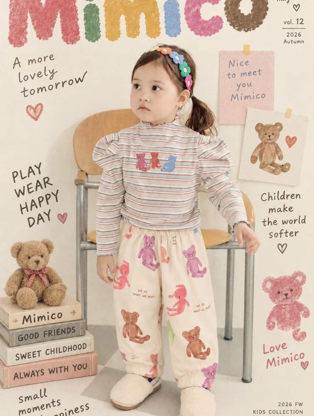 MIMICO Girls Bear Tee