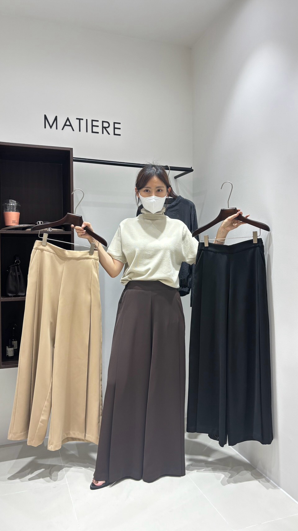 MA7136 高腰垂墜感直筒寬版西裝褲