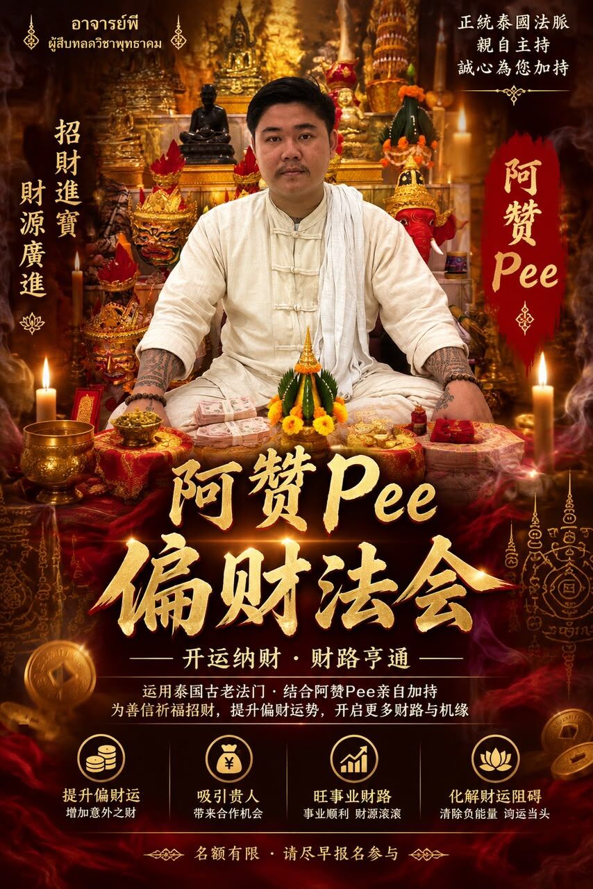 阿贊Pee偏財運法會 ｜ 9月15日