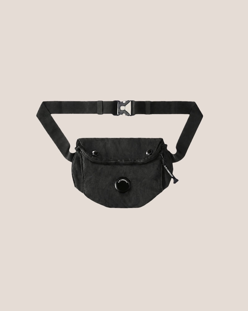 C.P. Company - Nylon B Lens Zipped Waist Bag - 21CMAC117A005269G999 BLACK