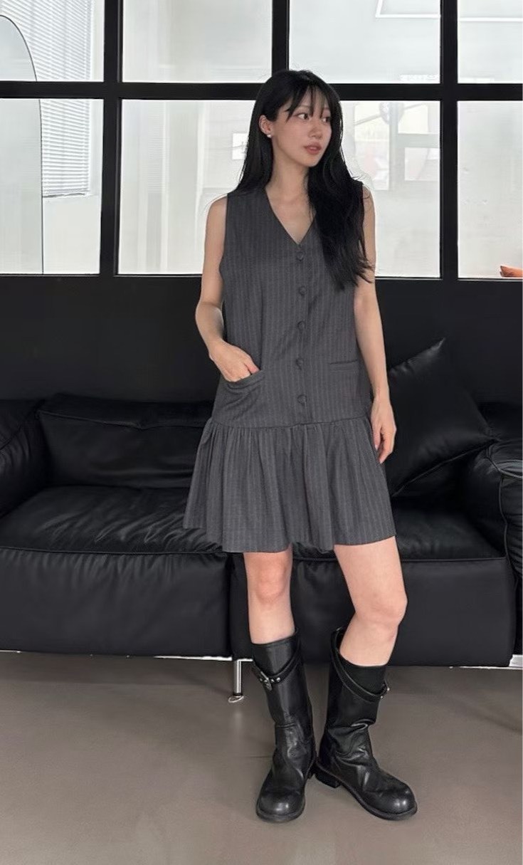 西裝背心洋裝