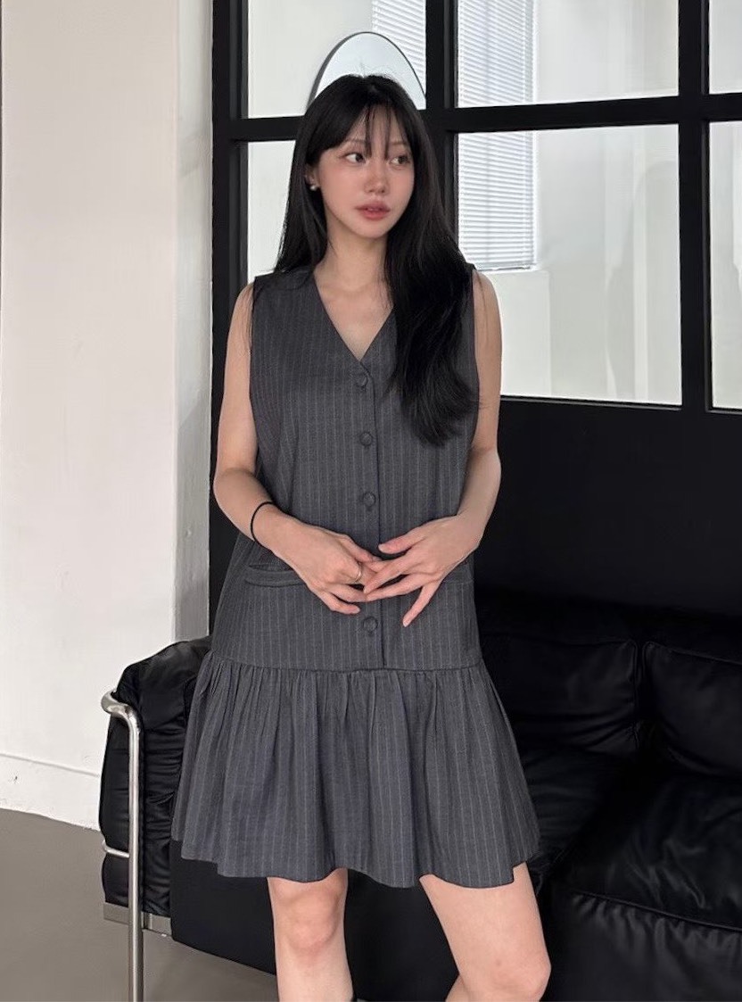 西裝背心洋裝