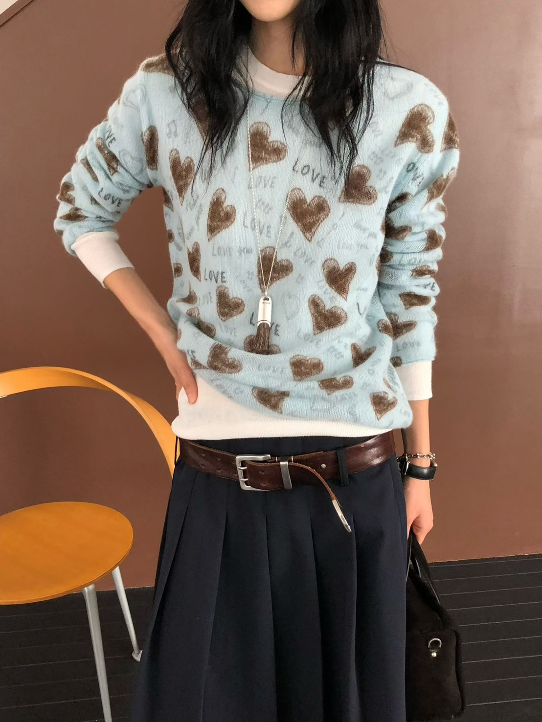 愛心LOVE針織上衣