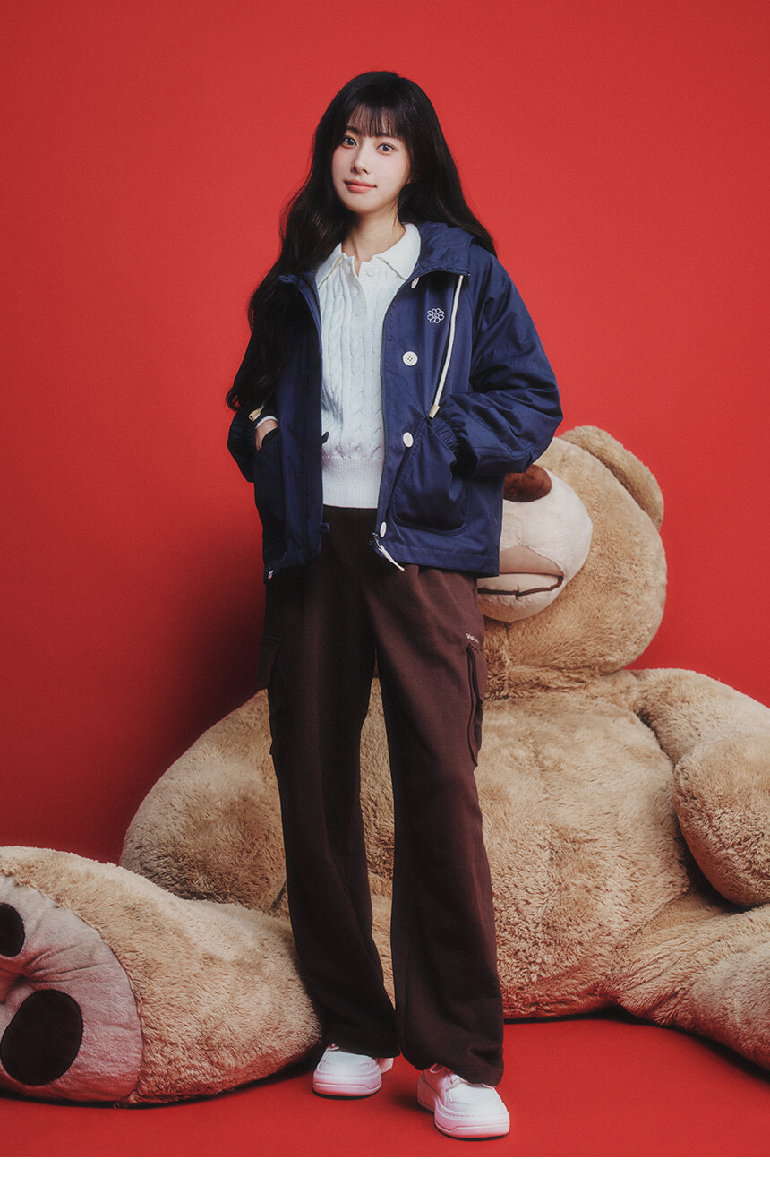 韓國代購｜優惠售完即止！WHAT IT ISN'T Flory Hooded Padded Jumper (2 Colours)