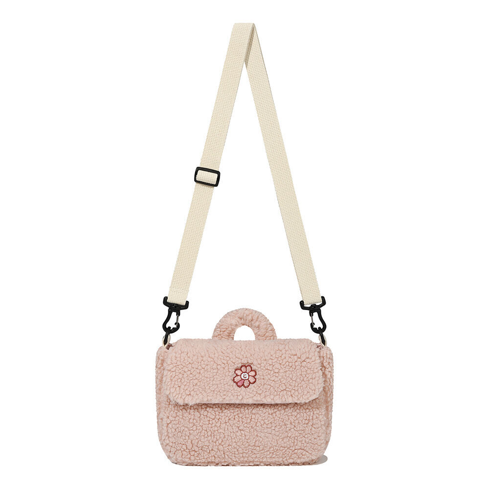 韓國代購｜WHAT IT ISN'T Flory Fleece Two-Way Bag (2 Colours)