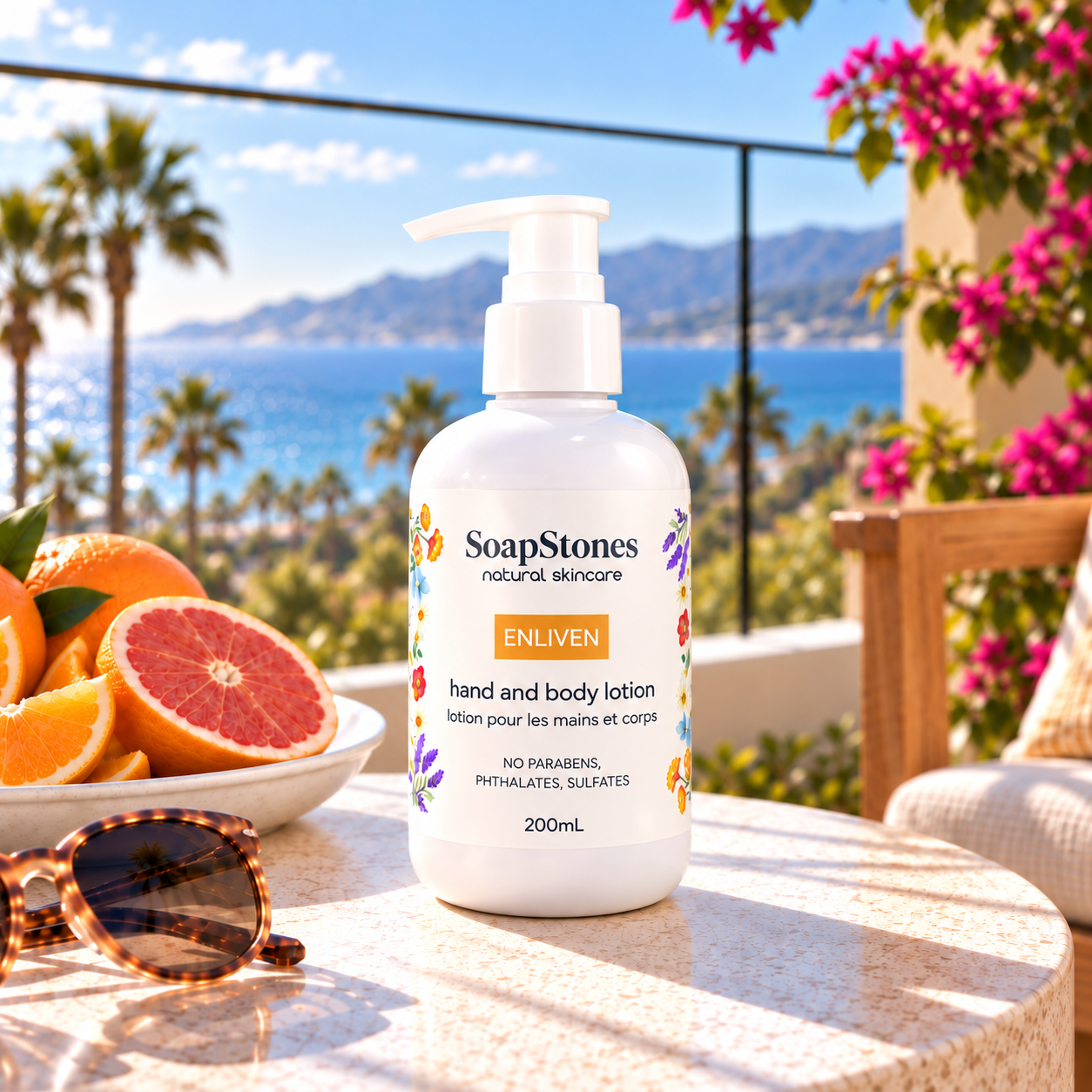 Soapstones煥活柑橘手部及身體潤膚乳液