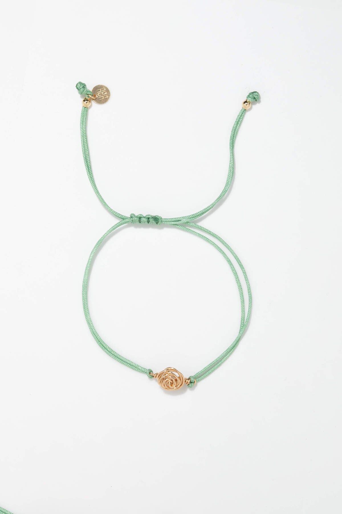1YA0915-089 [YAY PARIS] Rosa 繩索手鏈 - 綠色 #102sirs2200-unun (EU)